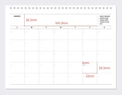 2025-2026 18 Months Desk Calendar
