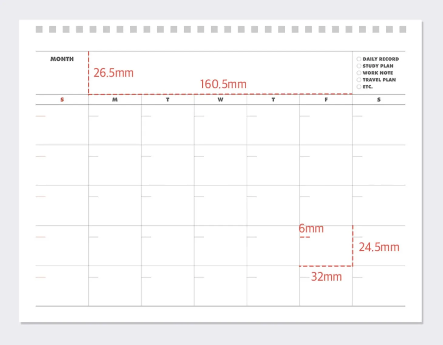 2025-2026 18 Months Desk Calendar