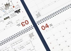2025-2026 18 Months Desk Calendar