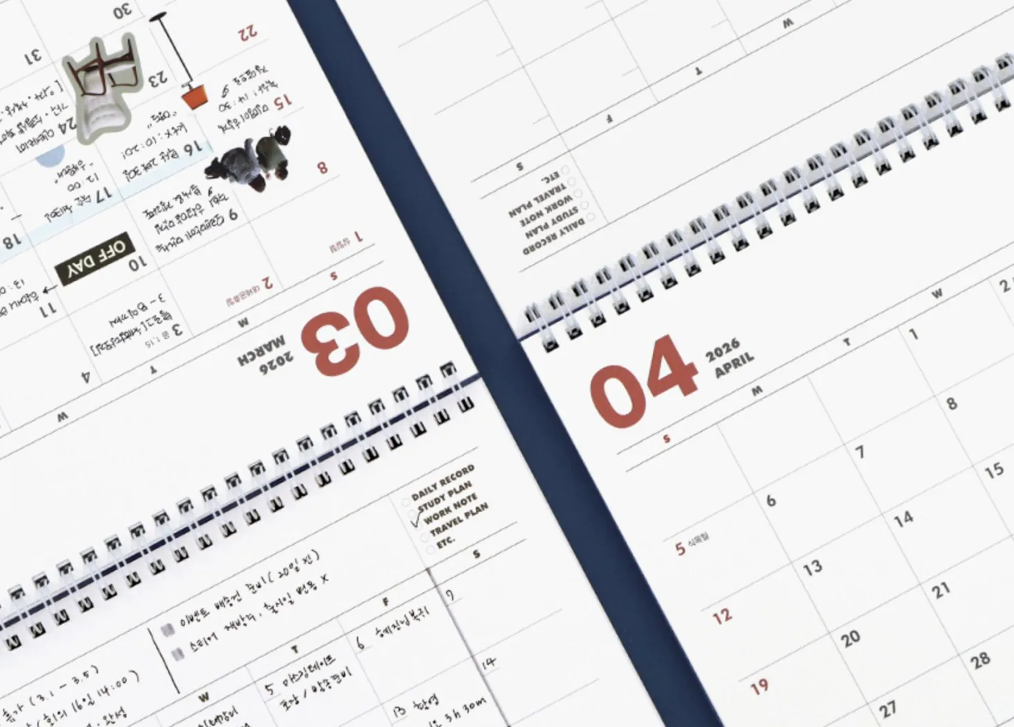 2025-2026 18 Months Desk Calendar