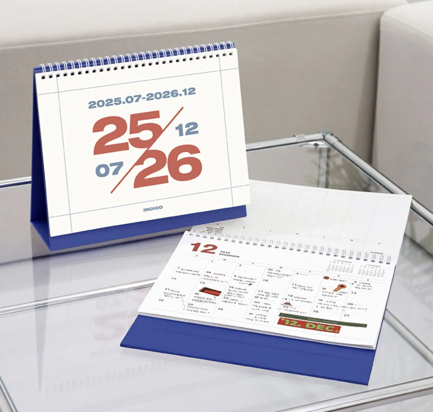 2025-2026 18 Months Desk Calendar