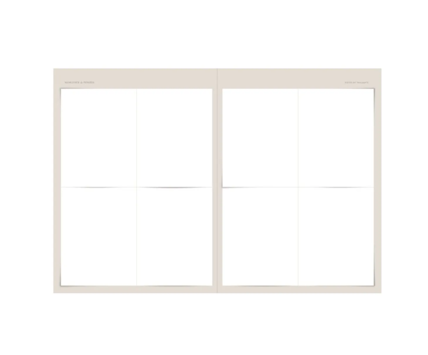 Morceaux de Pensees Weekly Scheduler