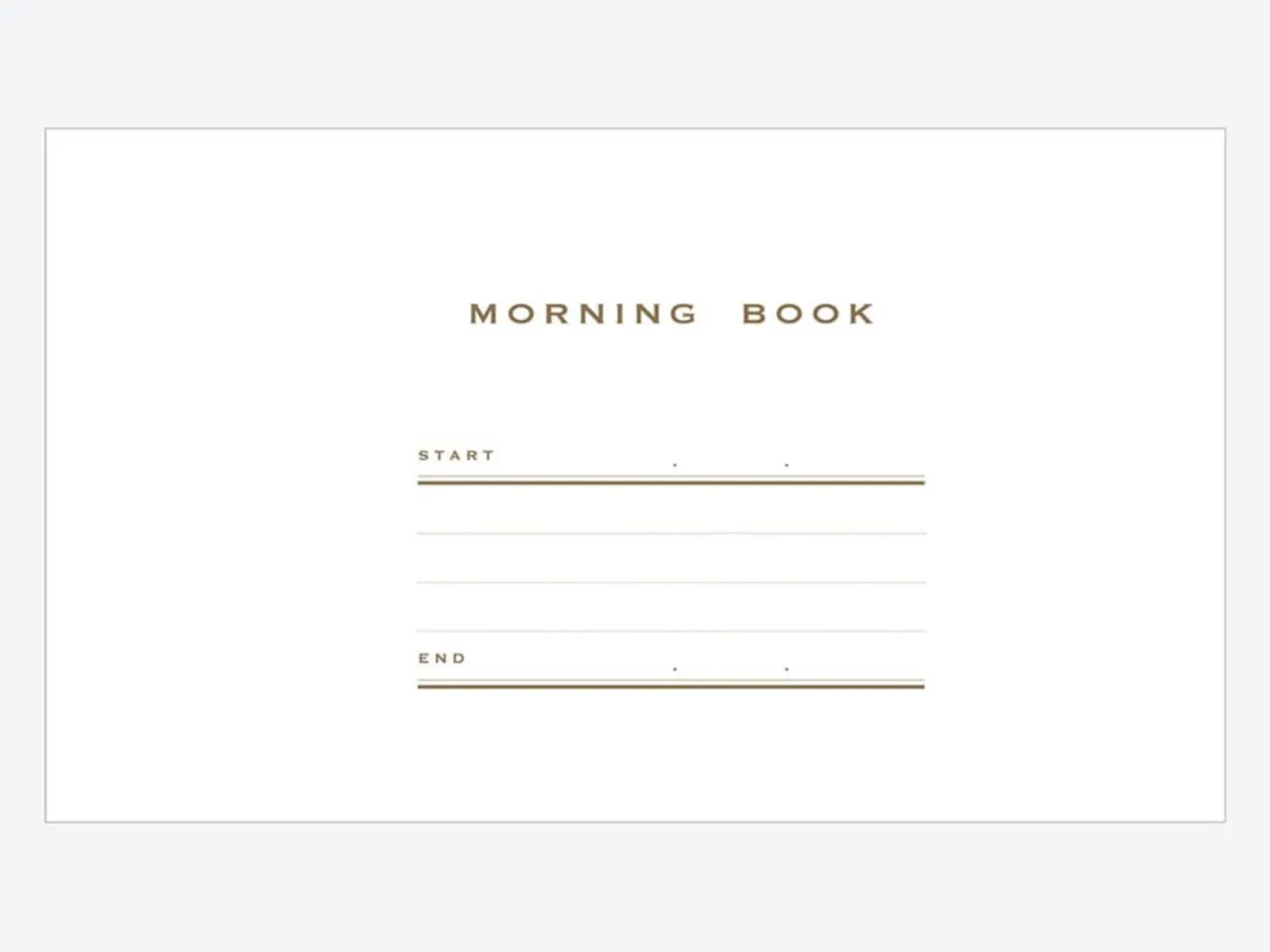 Morning Pages Journal Book