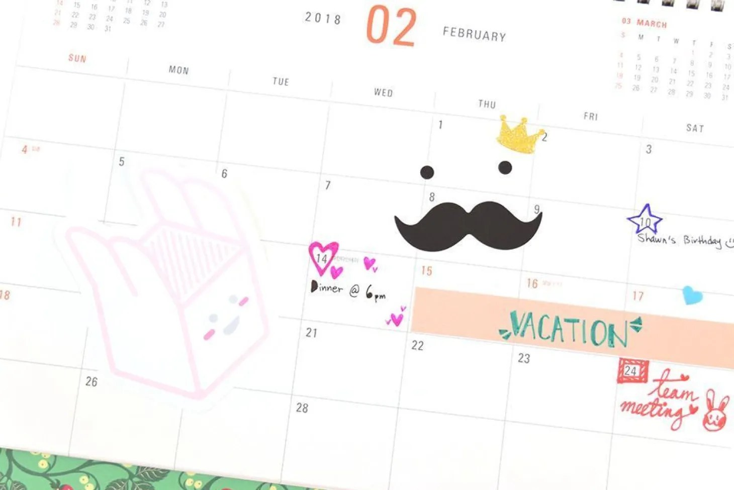 Mr. Mustache Deco Sticker