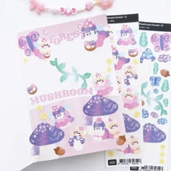 Mushroom Forest Slim Sticker