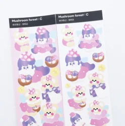 Mushroom Forest Slim Sticker