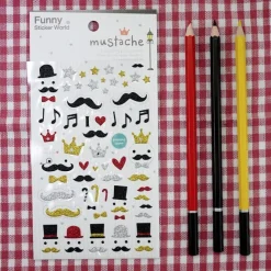 Mustache Deco Sticker v1