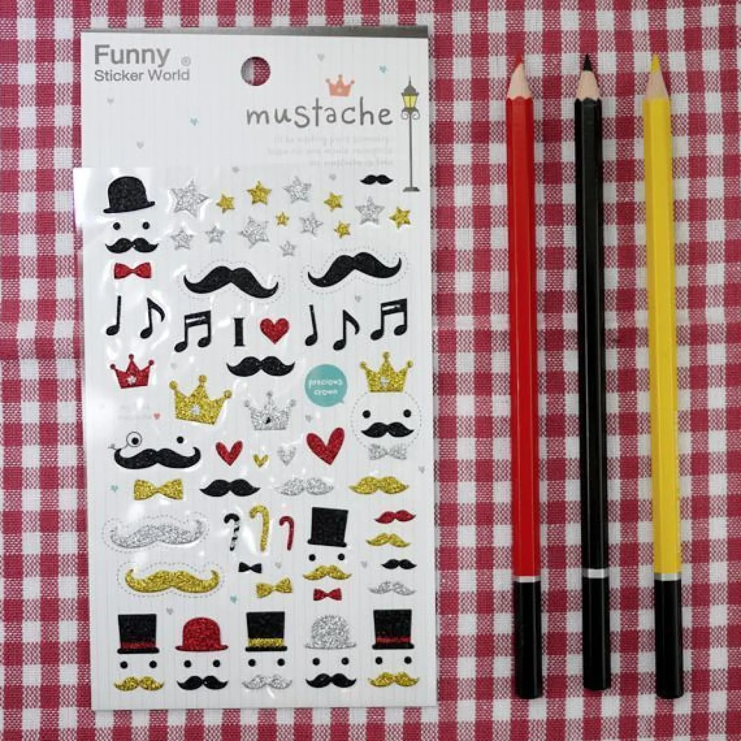 Mustache Deco Sticker v1