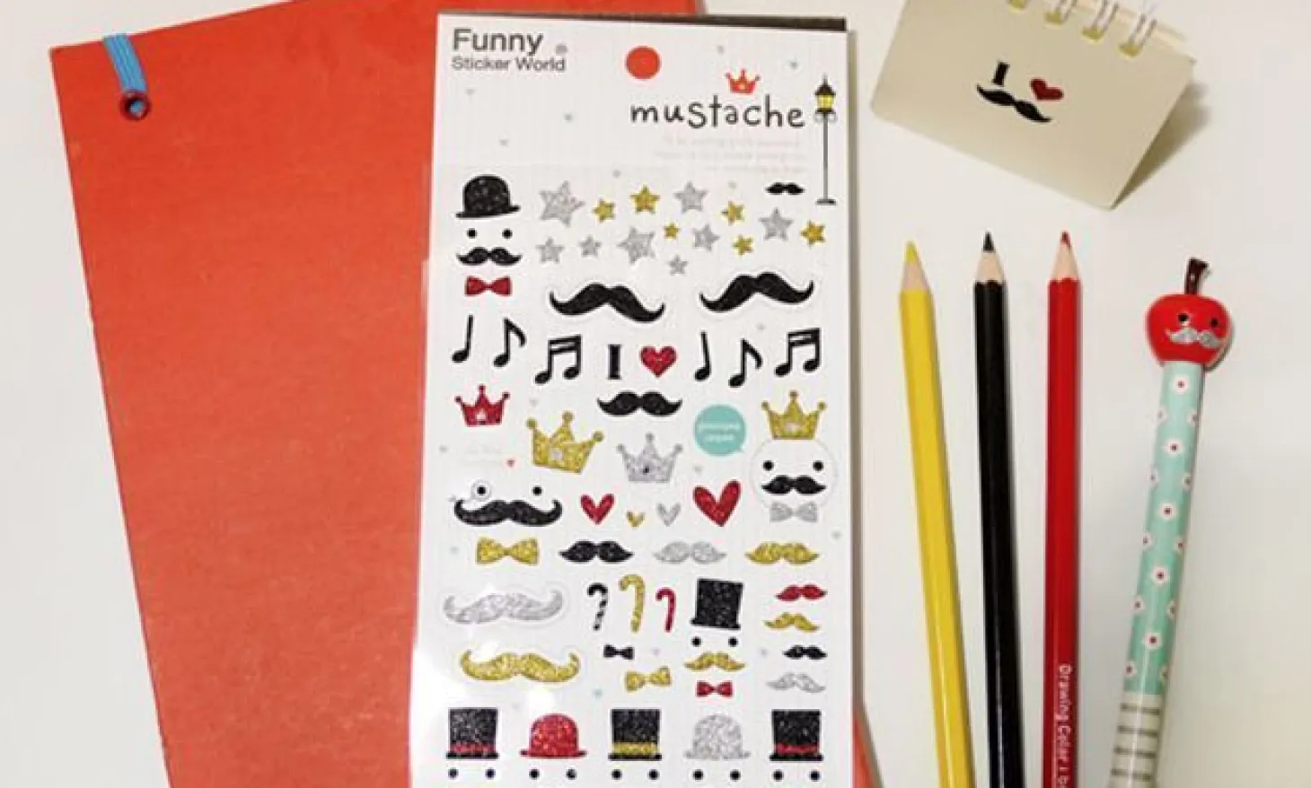Mustache Deco Sticker v1