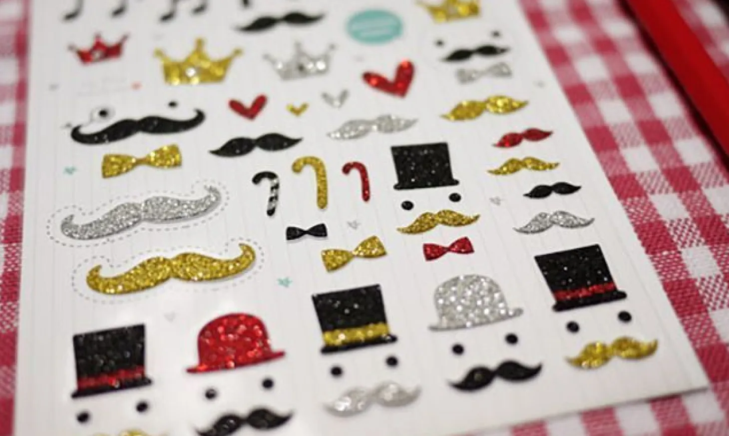 Mustache Deco Sticker v1