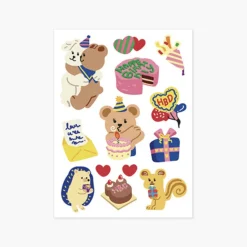 My Bear Daily Life Removable Sticker