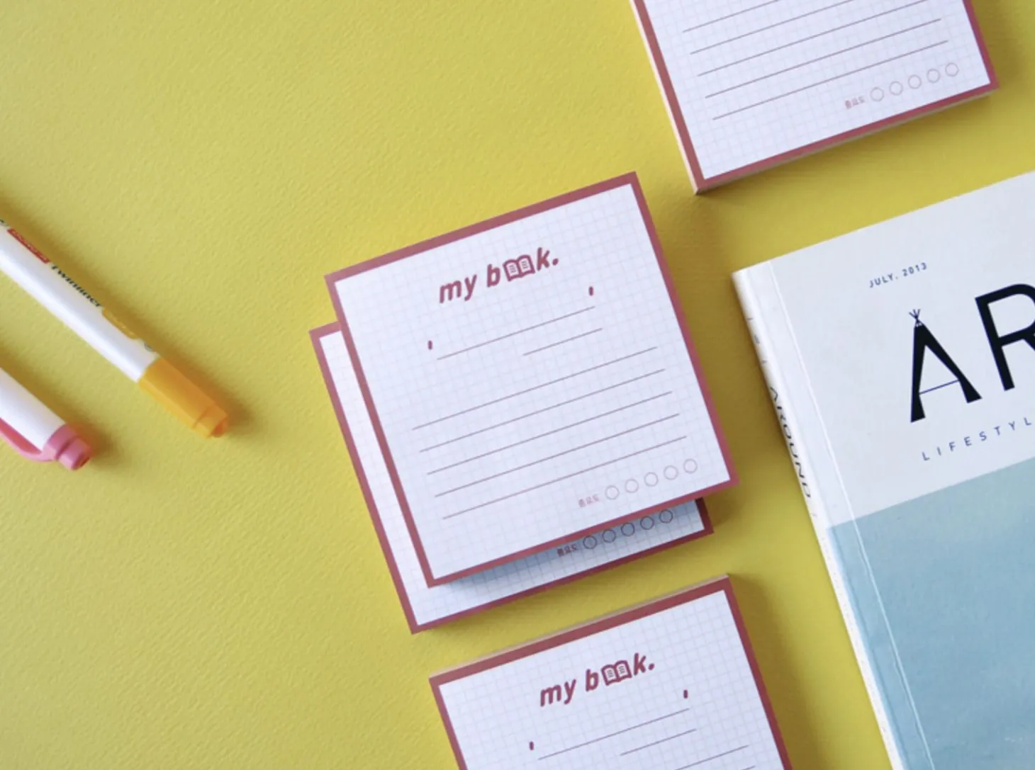 My Book Note Memo Pad