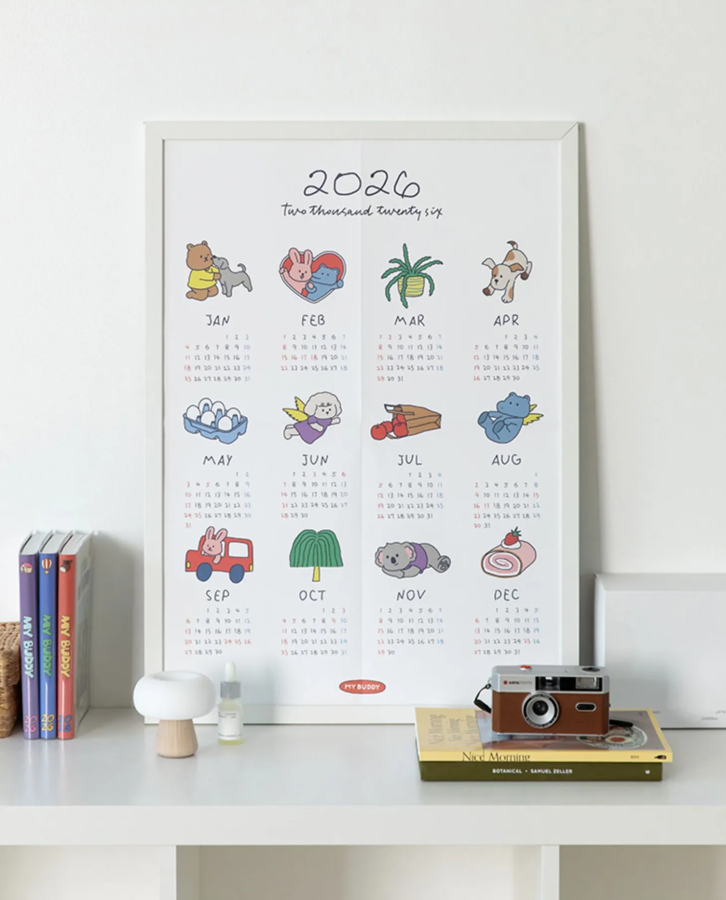2026 My Buddy Calendar Poster