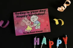 My Buddy Hologram Folding Card