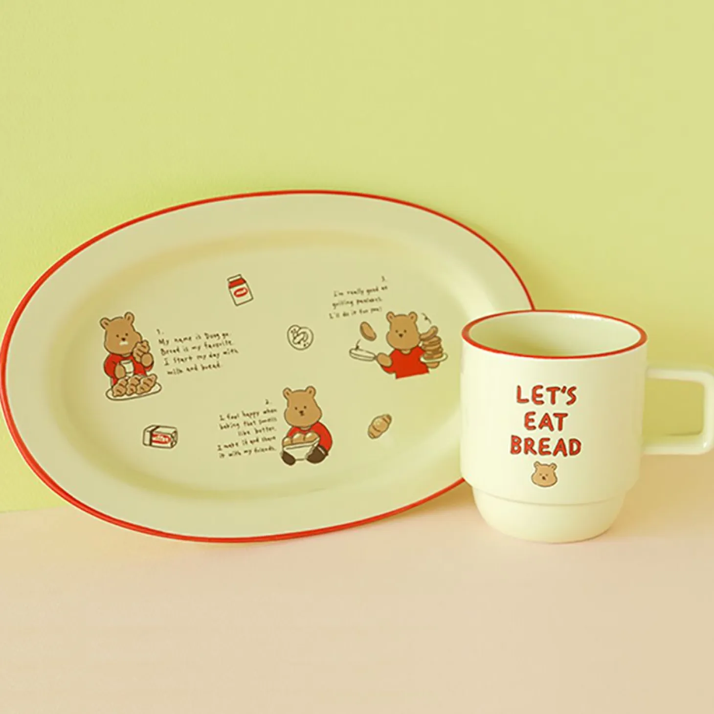 My Buddy Oval Plate & Mug Set