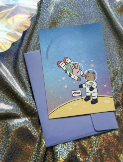 My Bunny Hologram Postcard