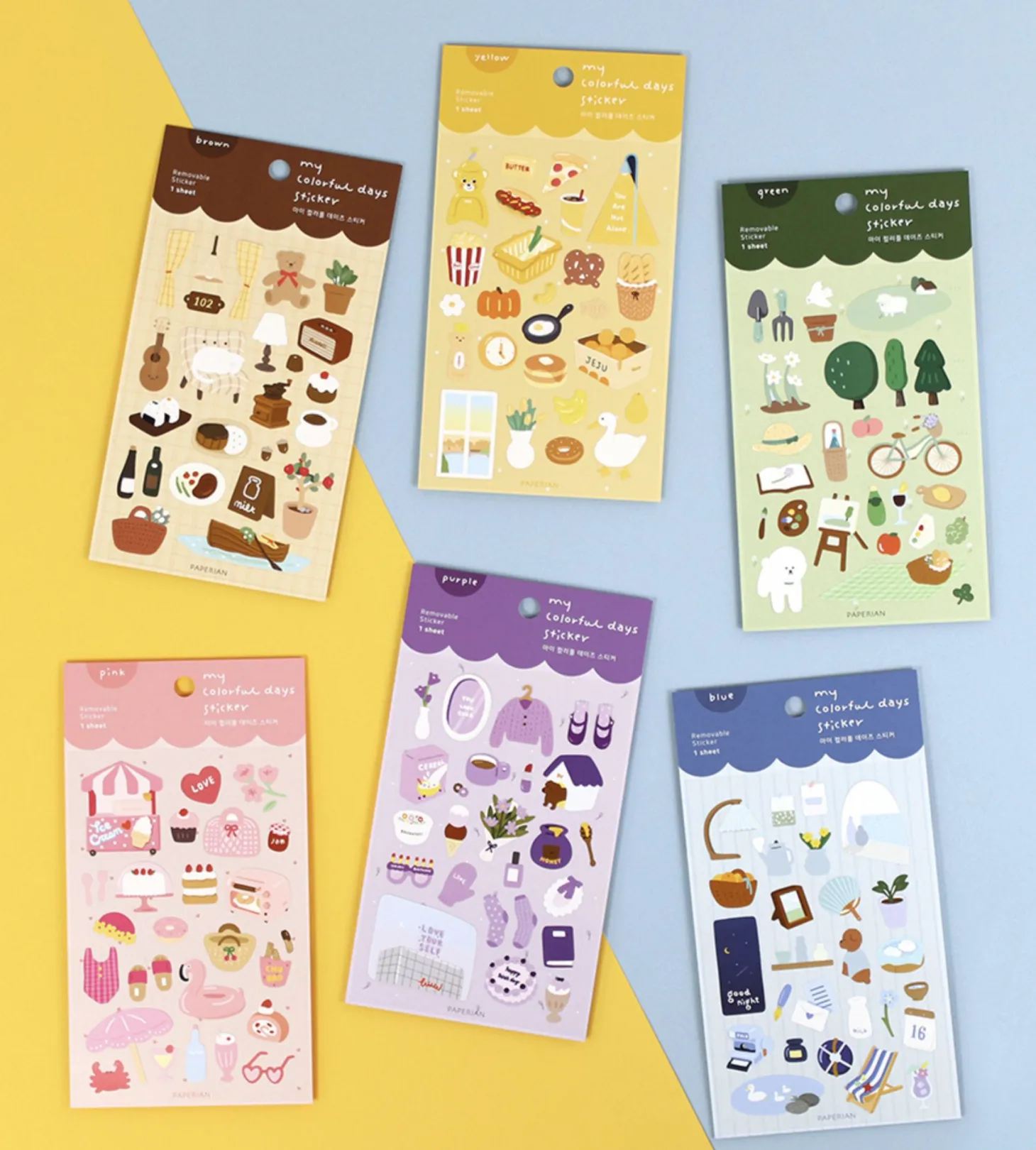 My Colorful Days Removable Sticker