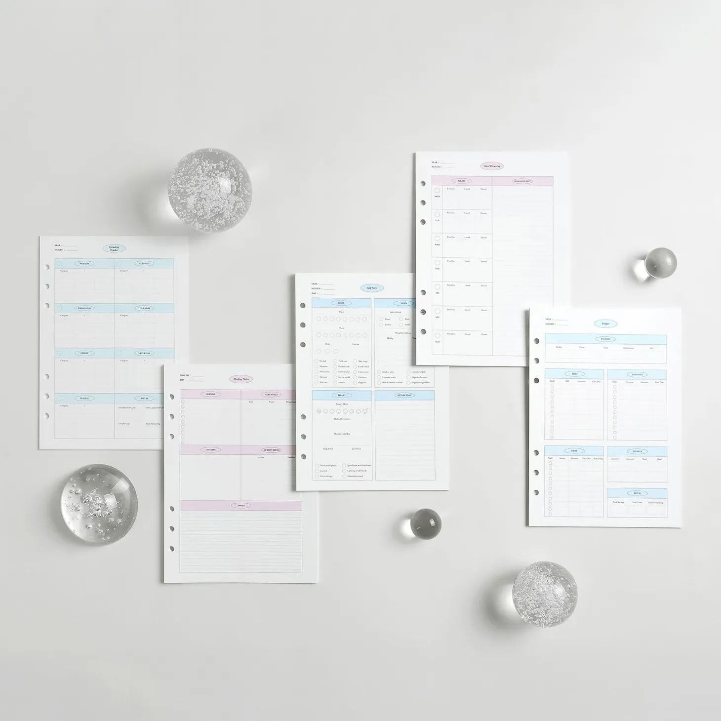 MYO Life 6 Ring A5 Planner Refill