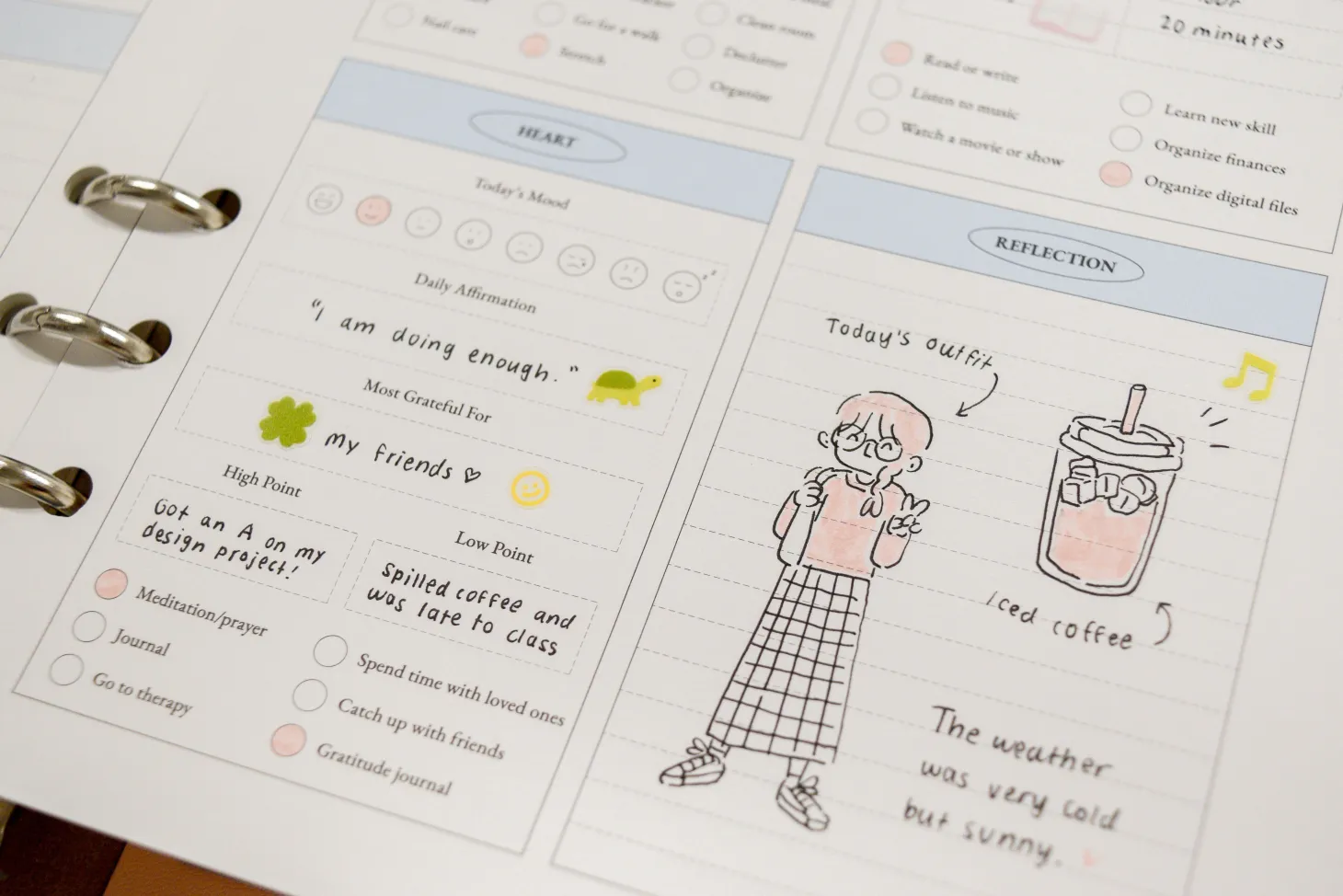 MYO Life 6 Ring A5 Planner Refill