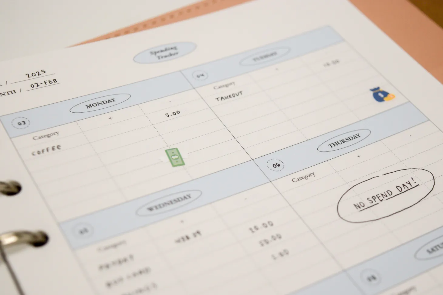 MYO Life 6 Ring A5 Planner Refill