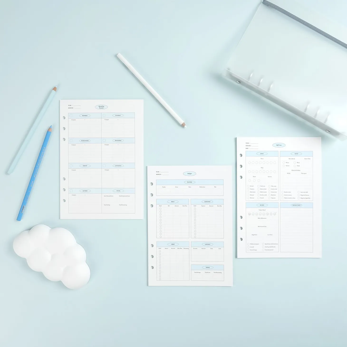 MYO Life 6 Ring A5 Planner Refill
