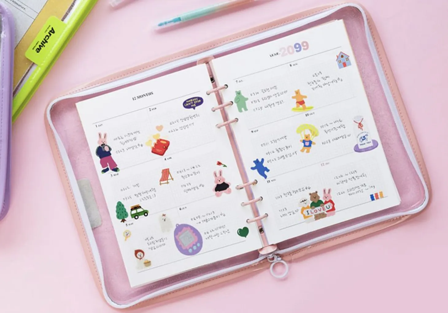 MYO 6 Ring A5 Planner Refill