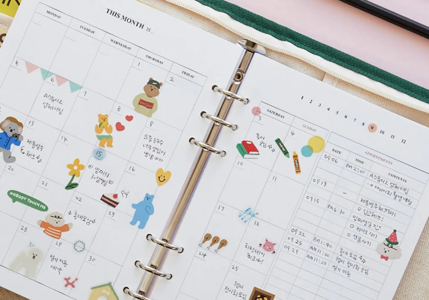 MYO 6 Ring A5 Planner Refill