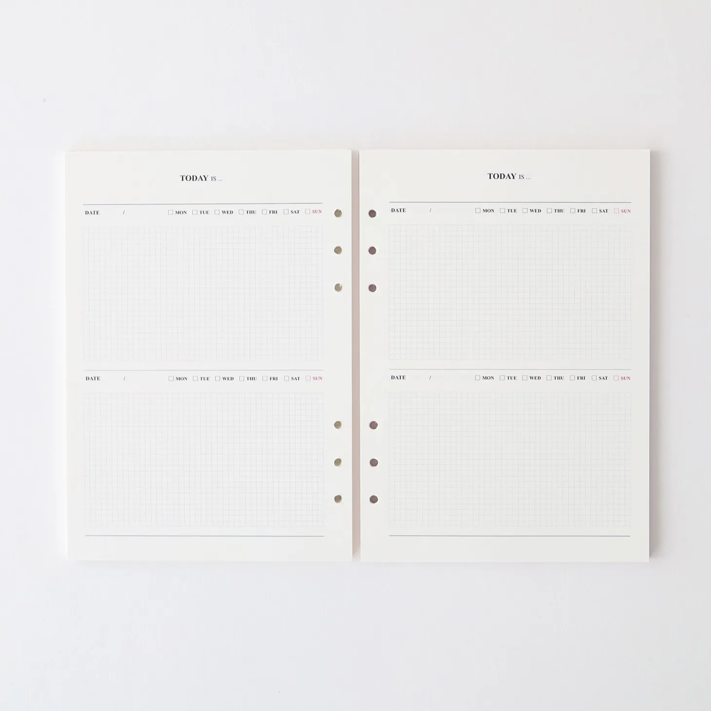 MYO 6 Ring A5 Planner Refill