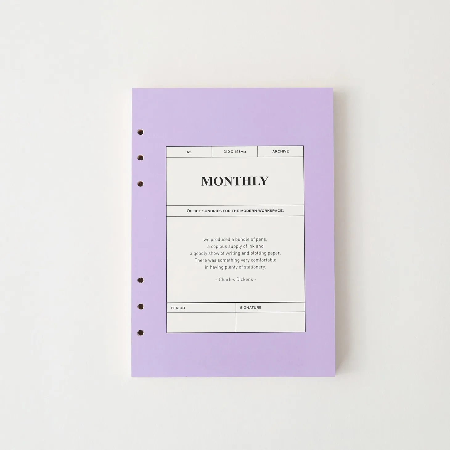 MYO 6 Ring A5 Planner Refill