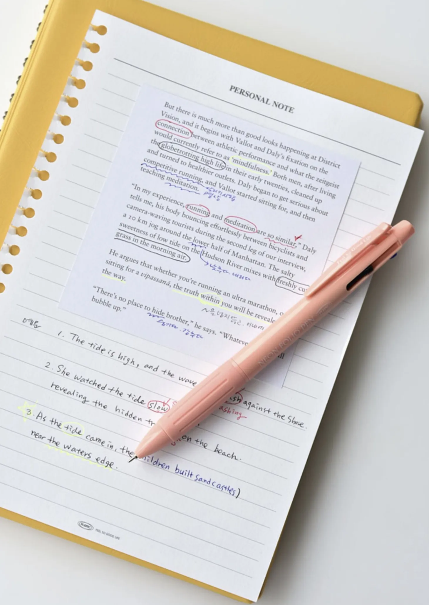 Neon Folio 4 Color Pen