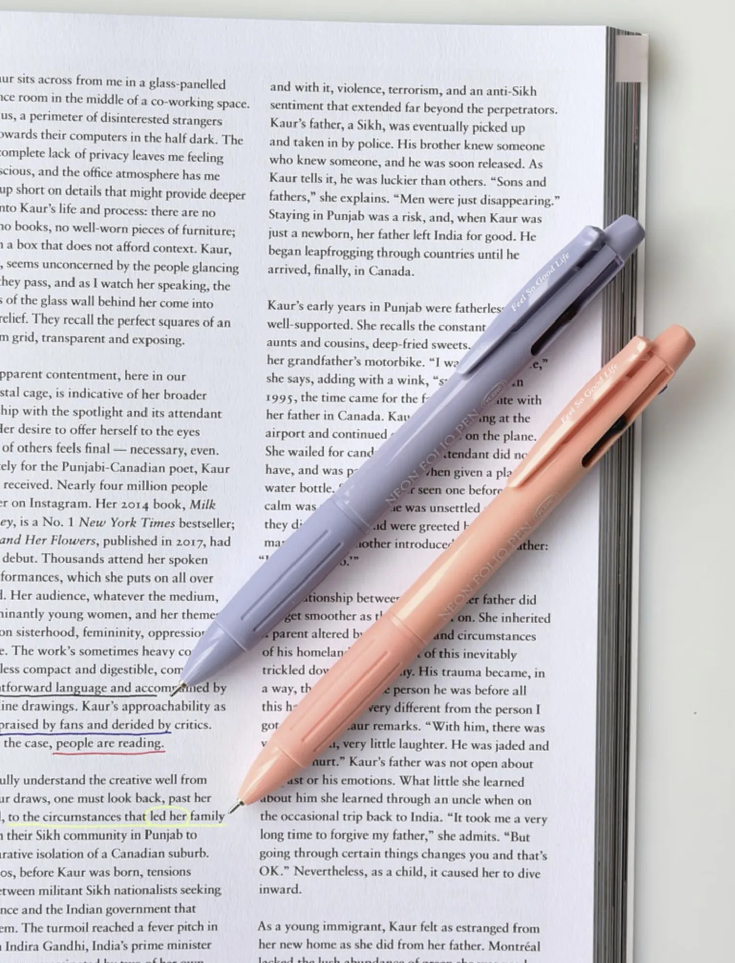 Neon Folio 4 Color Pen