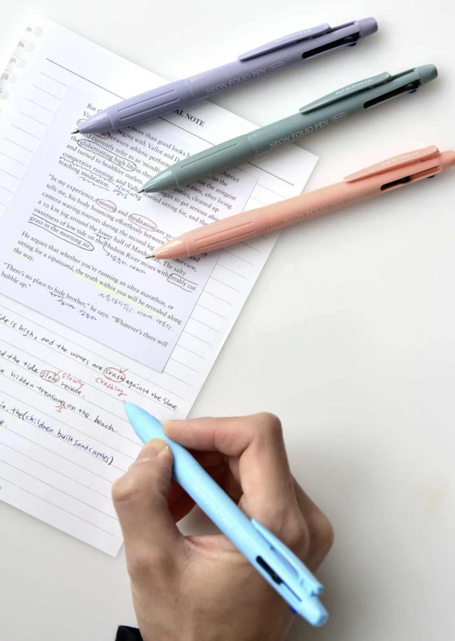 Neon Folio 4 Color Pen