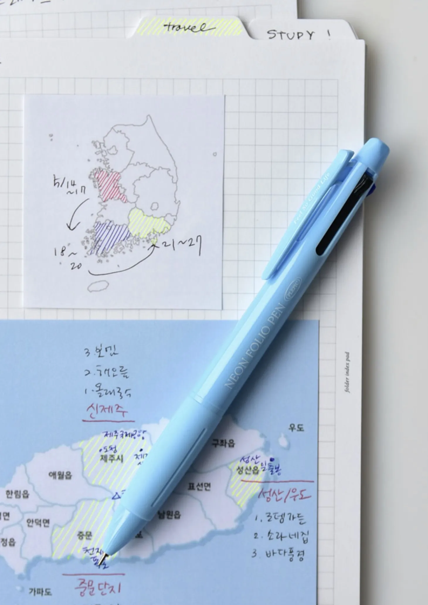 Neon Folio 4 Color Pen