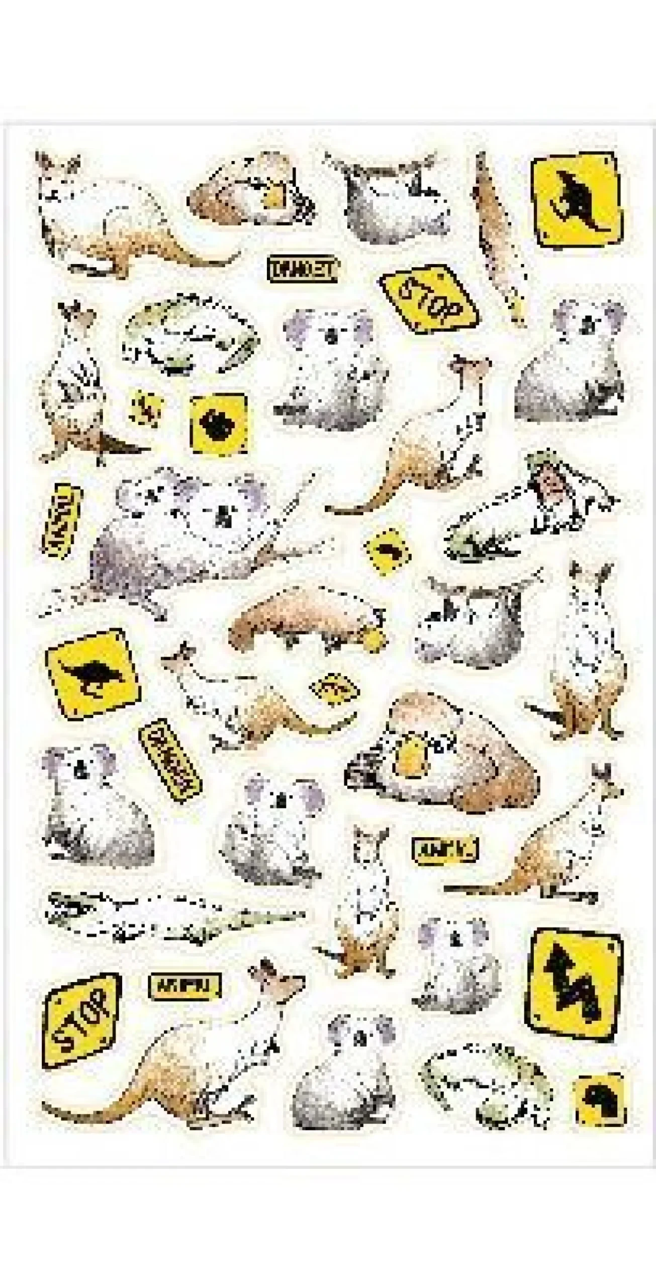 New Zealand/Australia Animal Deco Sticker