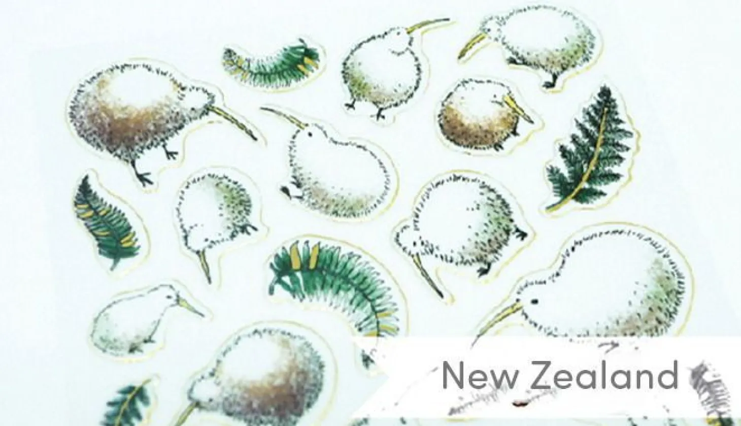 New Zealand/Australia Animal Deco Sticker