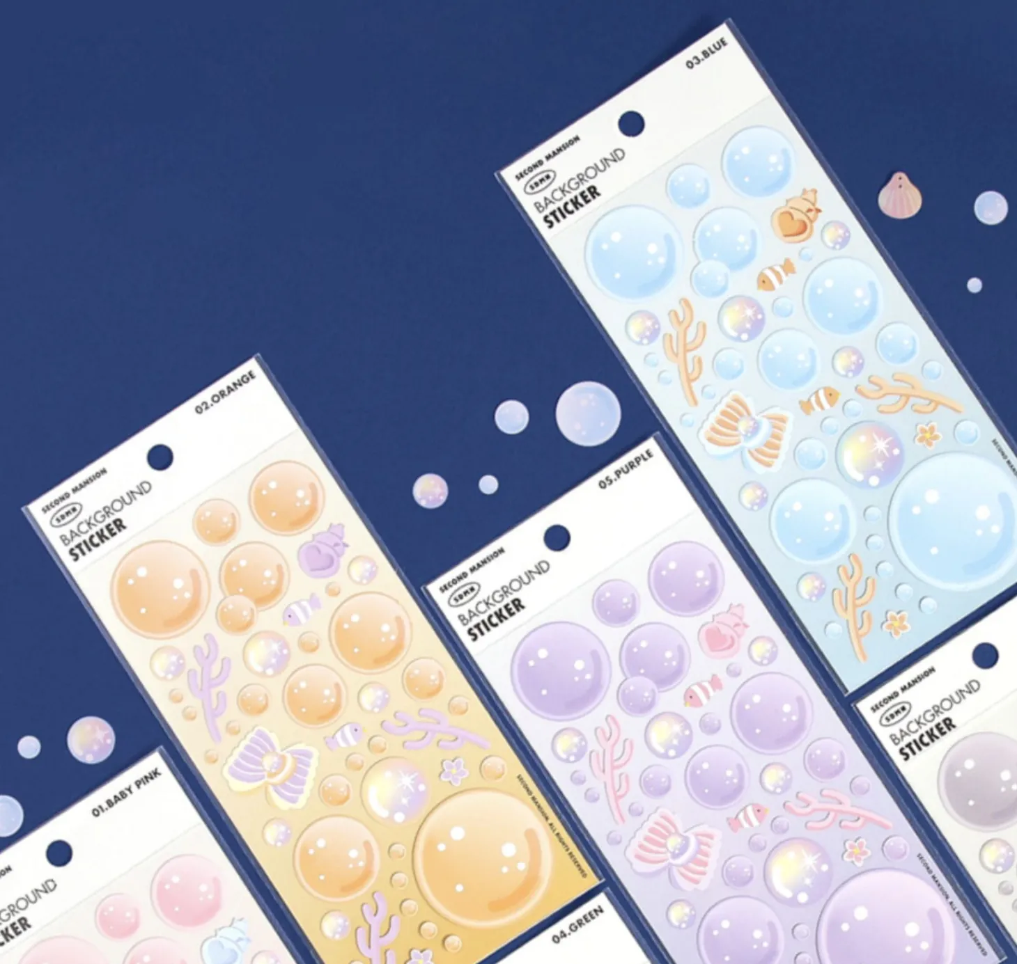 Ocean Background Removable Sticker v1