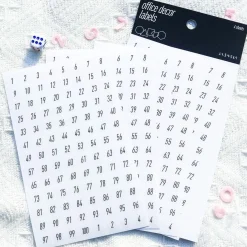 Office Number PET Deco Sticker