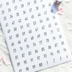 Office Number PET Deco Sticker