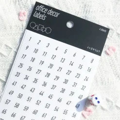 Office Number PET Deco Sticker