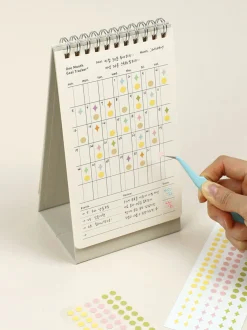 One Month Goal Tracker Standing Planner