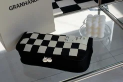 On the Table Checker Board Pen Pouch