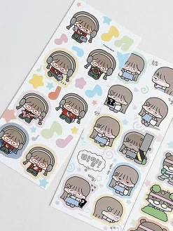 Otaku Girl Deco Sticker