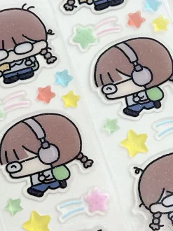 Otaku Girl Epoxy Sticker