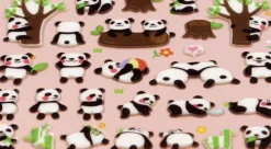 Panda Puffy Deco Sticker v1