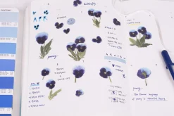 Pansy Pressed Flower Sticker