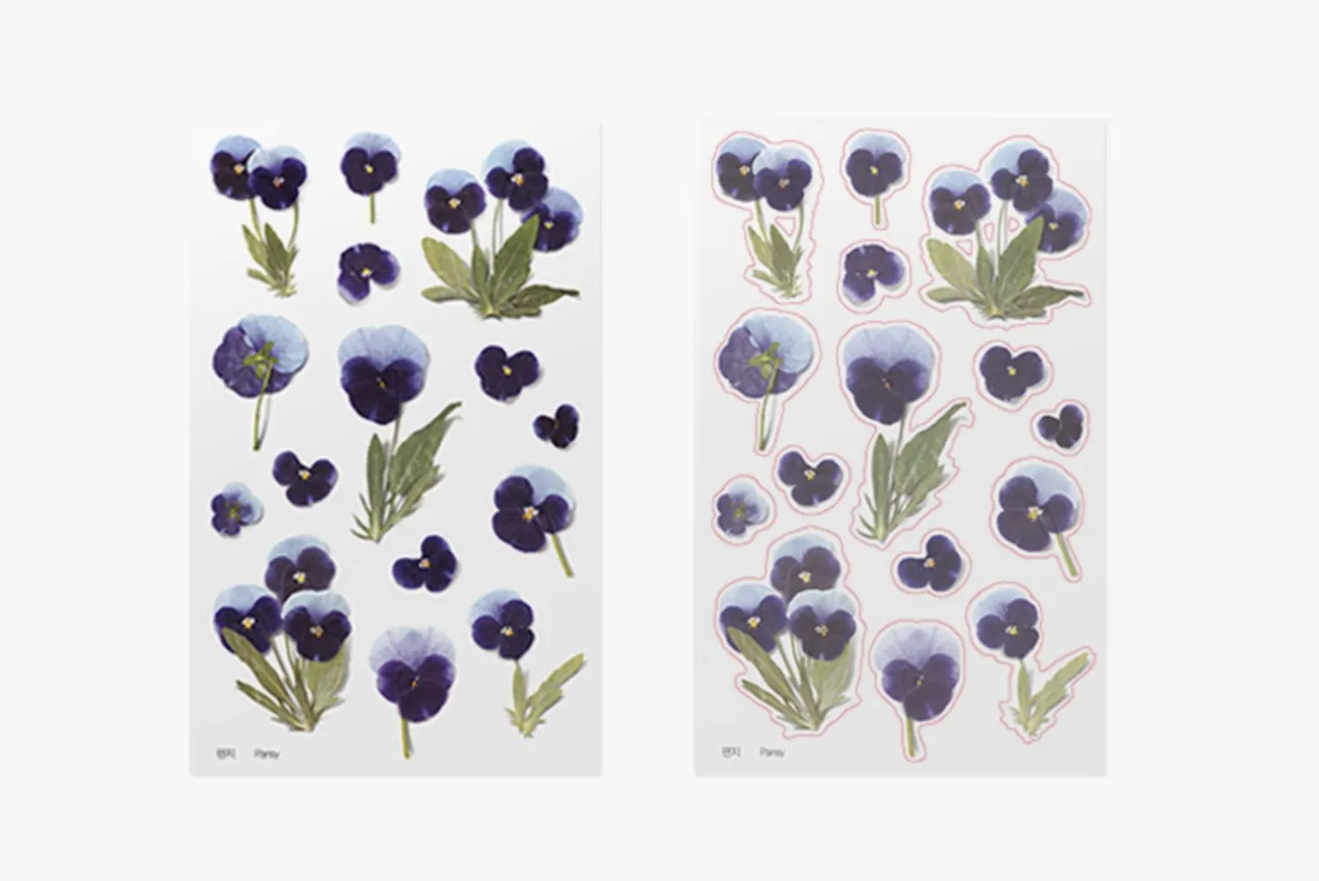 Pansy Pressed Flower Sticker