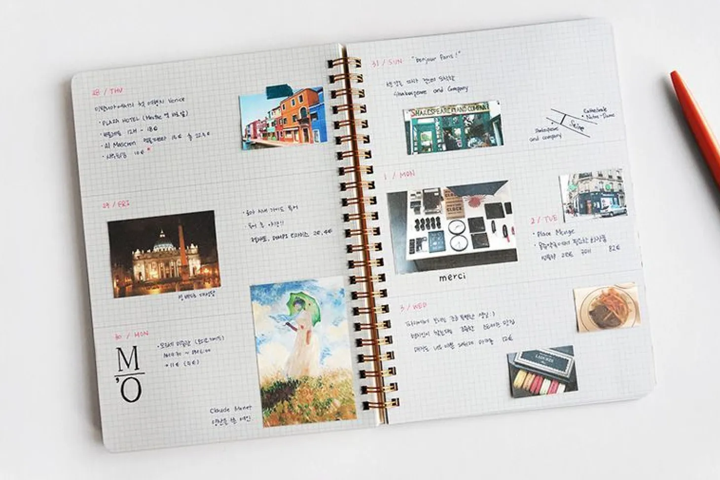 Par Un Beau Jour Monthly Planner