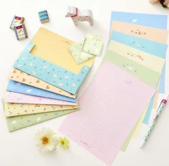 Pastel Animal Letter Set