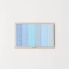 Pastel Blue Grid Index Sticky Note
