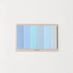 Pastel Blue Grid Index Sticky Note
